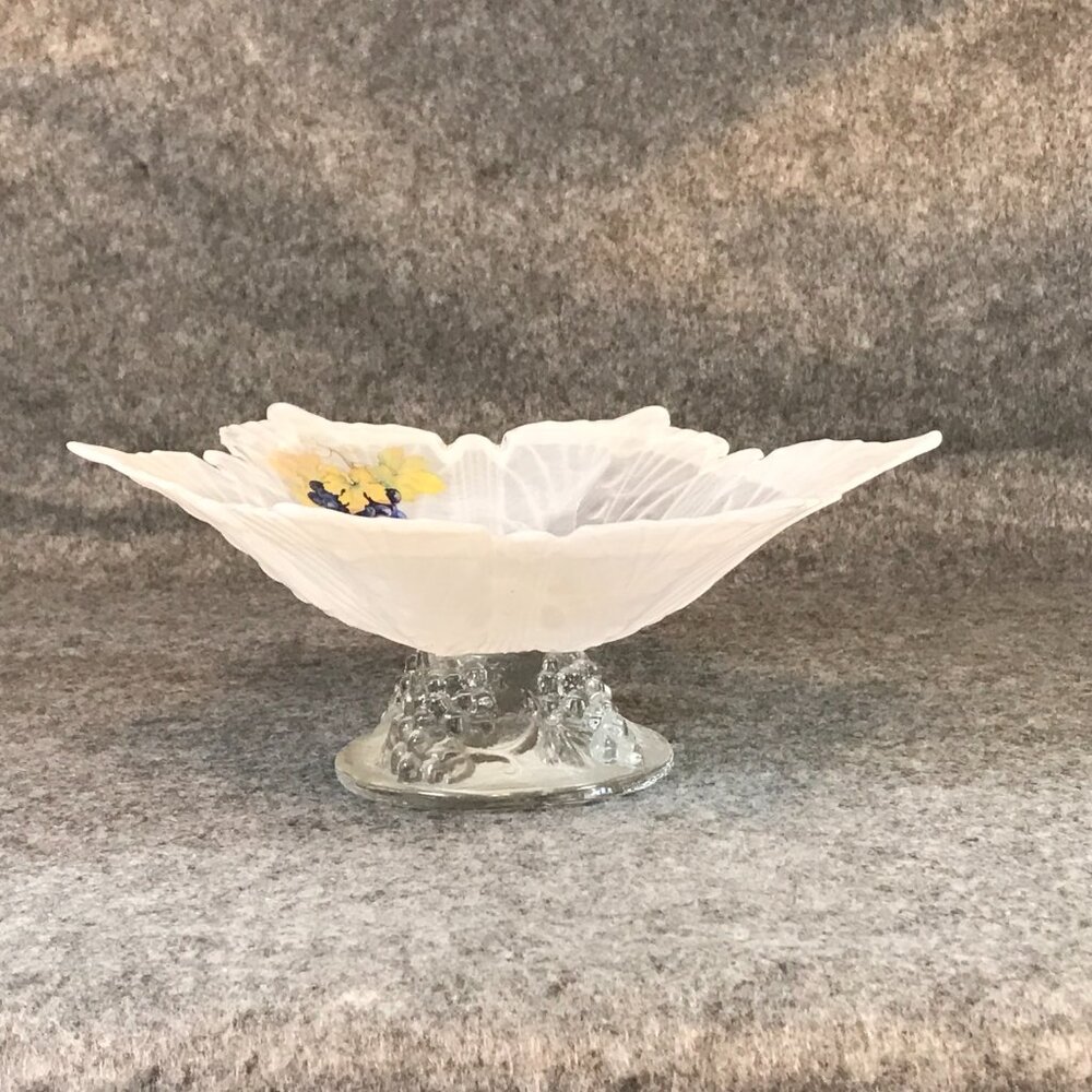 Murano Swirl White Bowl Casa Elite Arte Murano Designed by M. Valenti - Picture 2 of 7